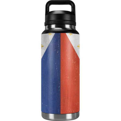 Philippines Flag Distressed YETI Rambler 36oz Bottle Skin